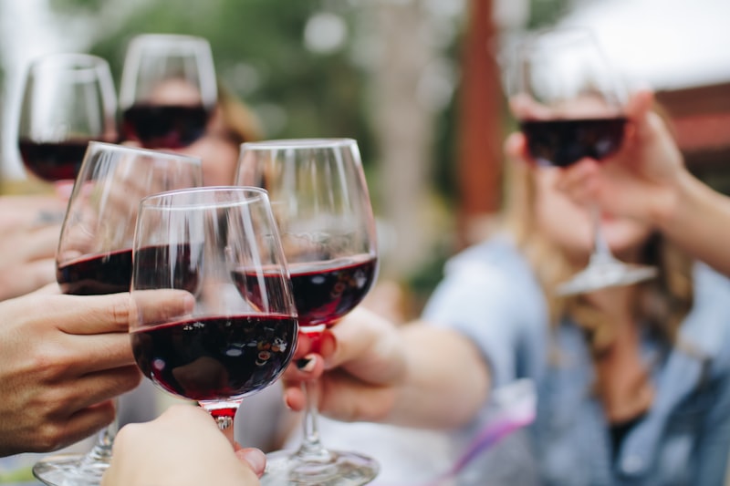 Verres de vin partagés au Jardin de Loulou à Bullion